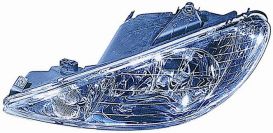 LHD Headlight Peugeot 206 1998-2003 Left Side 087275