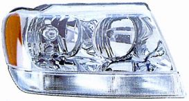 LHD Headlight Chrysler Jeep Grand Cherokee 1999-2005 Left Side 55155943AF