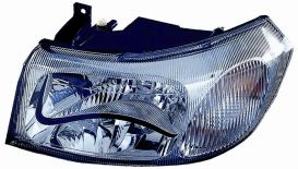 LHD Headlight Ford Transit 2000-2003 Right Side 1114875 Chromed Background