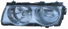 LHD Headlight Bmw Series 7 E38 1998-2002 Right Side 301170204 Chromed Background