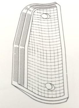 Lente Faro Anteriore Lancia Prisma 1986-1989 Destro Lente Anteriore Bianca