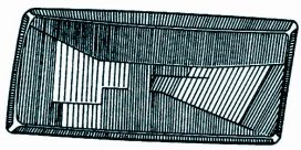 Vetro Faro Anteriore Audi 80 1986-1991 Sinistro