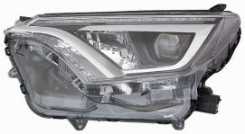 LHD Headlight Toyota Rav 4 2016 Left Side Led-Wy21W With Motor Black Background