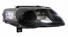 LHD Headlight Volkswagen Passat 2005-2010 Right 1EL247014-021 Black Background