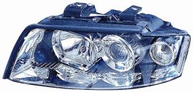 LHD Headlight Audi A4 2000-2004 Right Side 088049