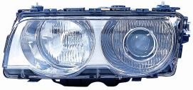 LHD Headlight Bmw Series 7 E38 1998-2002 Right Xenon Chromed W/ Electric Motor