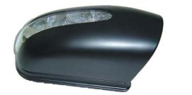Mercedes Class C W203 Side Mirror Cover Cup 2004-2007 Right Black Unpainted