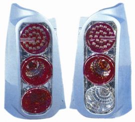 Kit Fanale Posteriore Smart Fortwo 2002_04-2006_12 Led Cornice Cromata