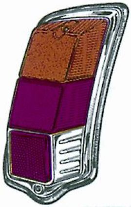 Lente Posteriore Fiat 500 Fl 1965-1975 Sinistro Modello Stars