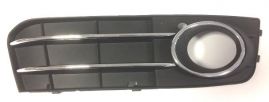 Fog Light Grid Cover Audi A4 2007-2011 Left Side Chromed Frame