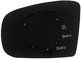 Vetro Piastra Retrovisore Mercedes Classe R W251 2005-2010 Sinistro Termico