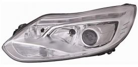 LHD Headlight Ford Focus 2011-2013 Left 1735203 Chromed Background