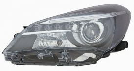 LHD Headlight Toyota Yaris From 2014 Right 81130-0Da50 Black Background