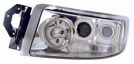 LHD Headlight Renault Premium 2001 Left Side With Fog Light Chromed Background