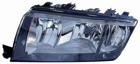 LHD Headlight Skoda Fabia 2005-2007 Right 6Y1941016C1 Black Background