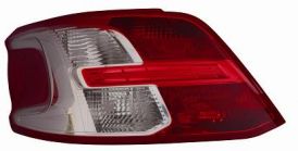 Taillight Unit Peugeot 301 From 2012 Left 9674807880 White Red