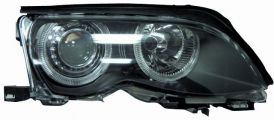 LHD Headlight Kit Bmw Series 3 E46 Berlina Touring 2001-2004 Black Background