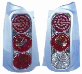 Kit Fanale Posteriore Smart Fortwo 1998_09-2002_03 Led Cornice Cromata