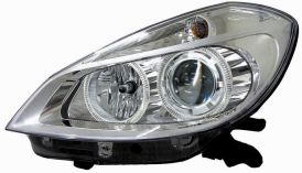 LHD Headlight Kit Renault Clio 2005-2009 Chromed Background Celis