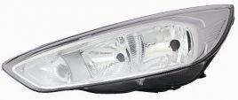LHD Headlight Ford Focus From 2014 Right Chromed Background
