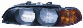 Vetro Faro Anteriore Bmw Serie 5 E39 1995-2000 Destro Fanale Arancio