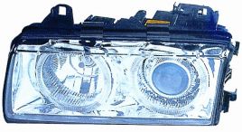 Kit Fari Anteriori Bmw Serie 3 E36 1990-1999 Parabola Cromata Tecnologia Celis