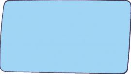 Plaque De Rétroviseur Extérieur Pour Lancia Kappa 1994-2002 Côté Droit Chauffé