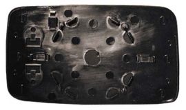 Plaque De Rétroviseur Extérieur Pour Seat Ibiza Cordoba 1993-1996 Côté Droit