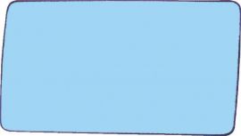 Plaque De Rétroviseur Extérieur Pour Lancia Delta 1993-2000 Côté Droit