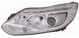 LHD Headlight Ford Focus 2011-2013 Right 1735200 1751050 Chromed Background
