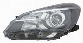LHD Headlight Toyota Yaris From 2014 Right With Lenticular Black Background