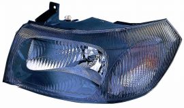 LHD Headlight Ford Transit 2000-2003 Right Side 1114875 Black Background