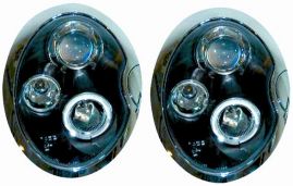 Kit Phare Avant Pour Mini 2001-2004 Celis Lenticulaire Fond Noir